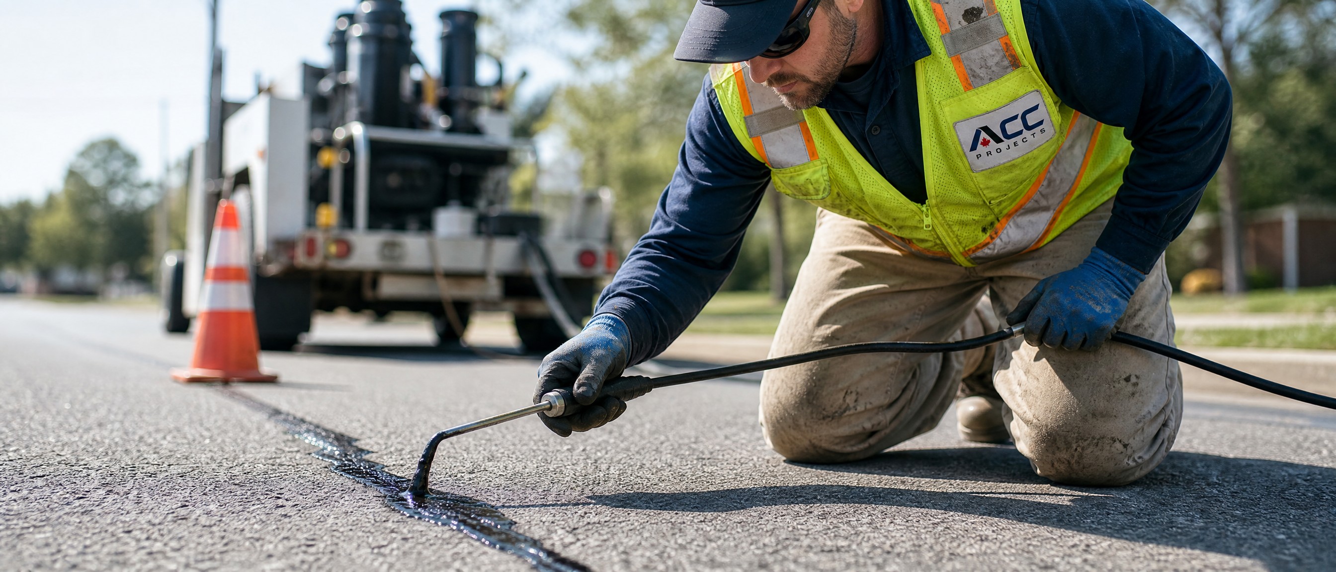 Sidewalk slab jacking and road repairs