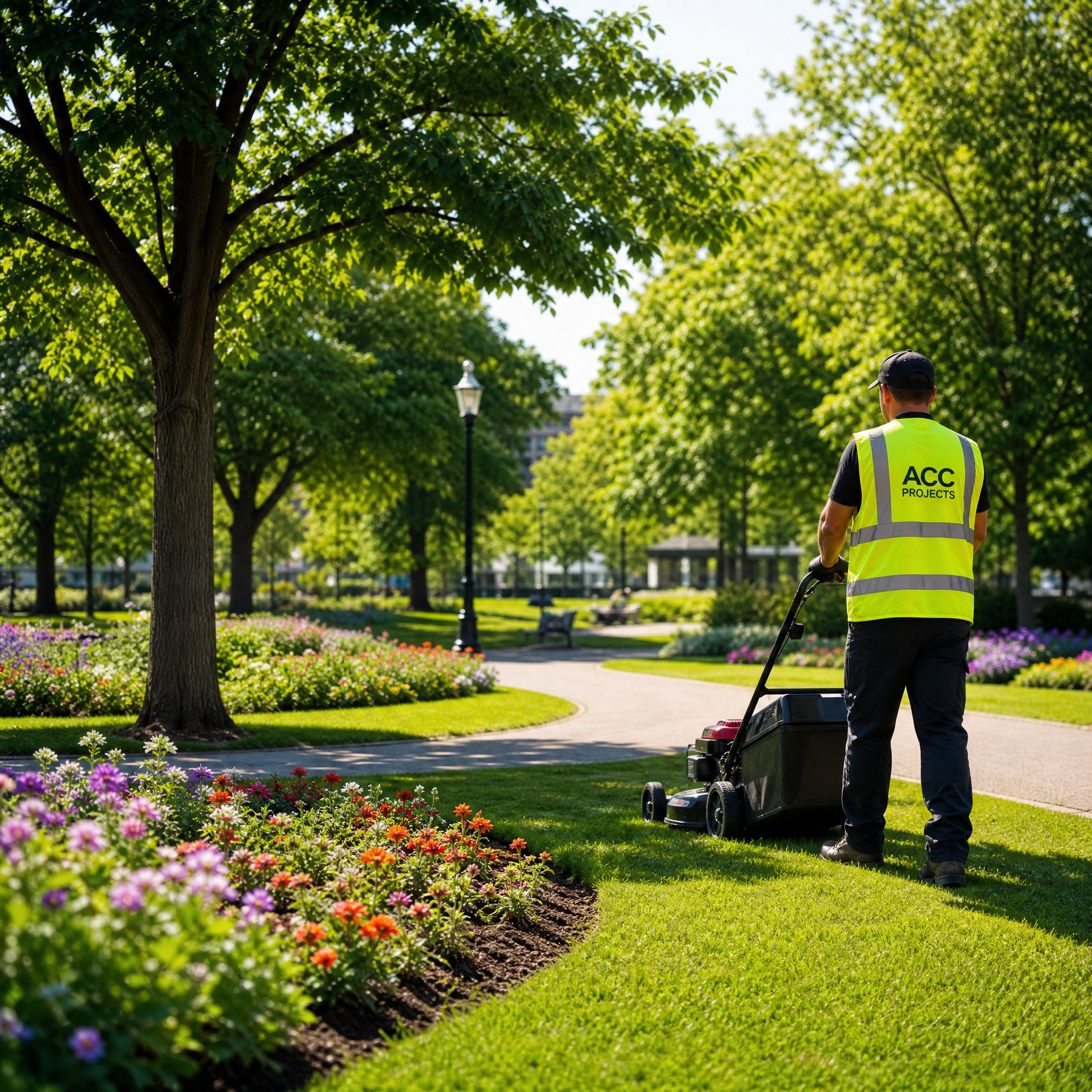 Public green space park landscaping